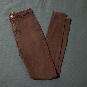 W30 L36 Black Topshop Jeggings